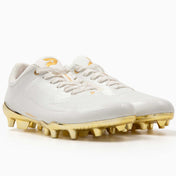 Phenom Elite Quantum Carbon Football Cleats - White/Gold - Hero Image