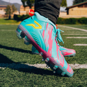 Kool-Aid Sharkleberry Fin cleats by Phenom Elite, heel view with Kool-Aid logo and pink PHENOM pull tabs