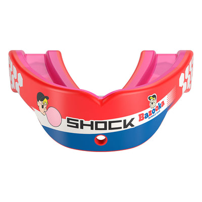 Shock Doctor Bazooka Joe Gel Max Power Flavor Fusion Mouthguard - Bubble Gum - Front View