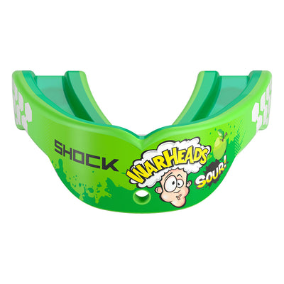 Shock Doctor Warheads Gel Max Power Flavor Fusion Mouthguard - Sour Green Apple - Front View