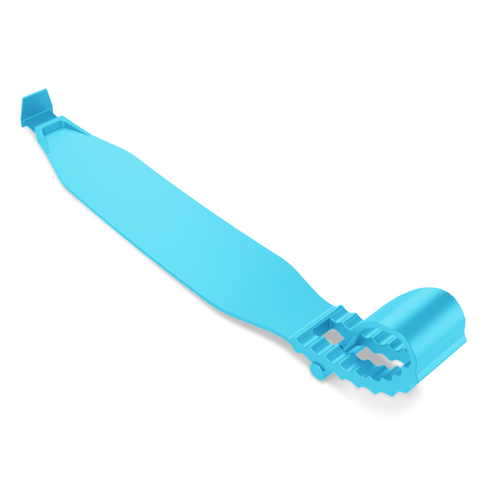 Blue Sprinkle Drip Max AirFlow Football Mouthguard - Front Angle View