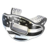 Shock Doctor Chrome Stars & Stripes Max AirFlow Football Mouthguard - Silver - Side View