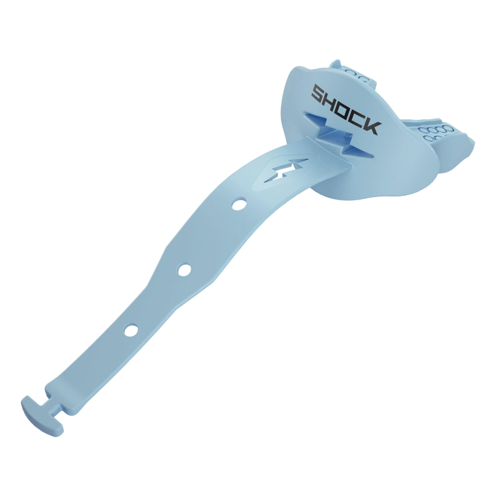 Shock Doctor Bolt Lip Guard - Columbia Blue - Front View
