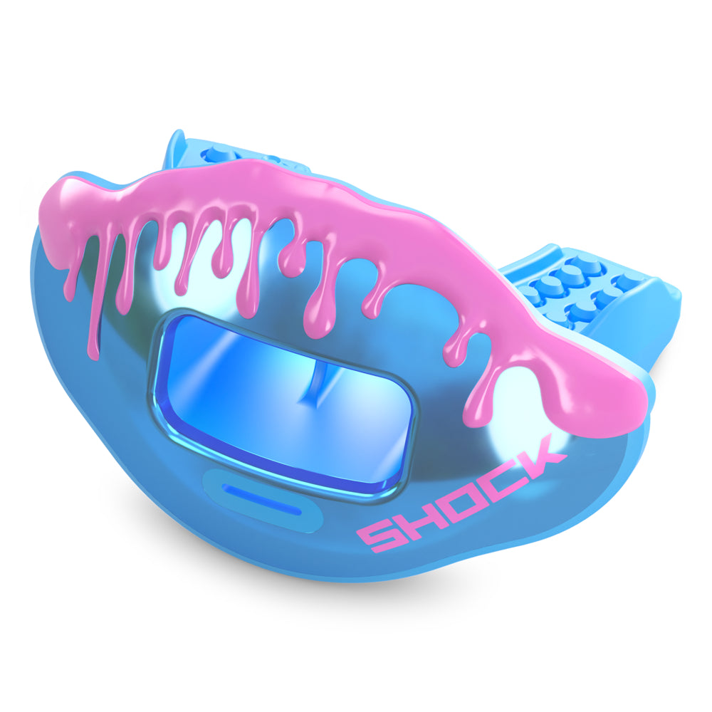 Columbia Blue Max AirFlow Football Mouthguard - Front of Lipguard