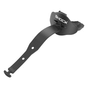 Shock Doctor Black/White Lux Bolt Lip Guard - Front View