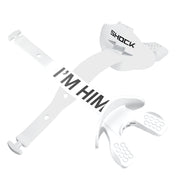 Shock Doctor I'm Him Bolt Lip Guard - Front and Back View