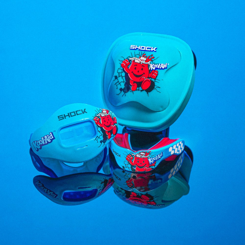 Shock Doctor Kool-Aid Tropical Punch Mouthguard Case with Football Mouth and Lip Guards