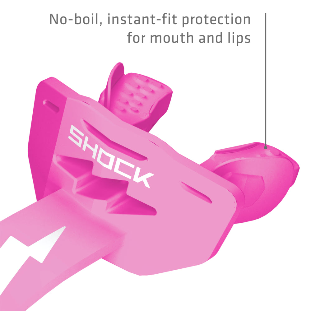 Shock Doctor Thunder Bolt Lip Guard - No-boil, instant-fit protection for mouth and lips