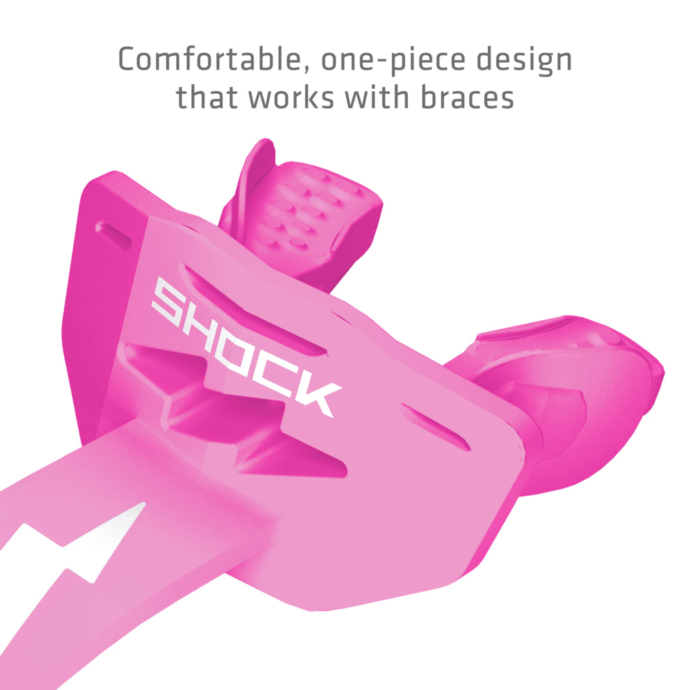 Shock Doctor Thunder Bolt Lip Guard - Comfortable, one-piece design that works with braces