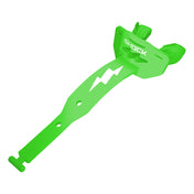 Shock Doctor Thunder Bolt Lip Guard in Shock Green, instant-fit football lip guard, front view