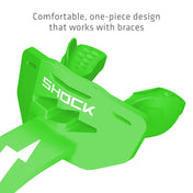 Shock Green Shock Doctor Thunder Bolt Lip Guard with a comfortable one-piece design that works with braces