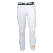 Shock Doctor White Compression Pant - Front View