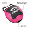 Shock Doctor Protective Mouthguard Case - Pink - Tech Specs - Carabiner Attachment, Heavy Duty Ventilated , Secure Closure