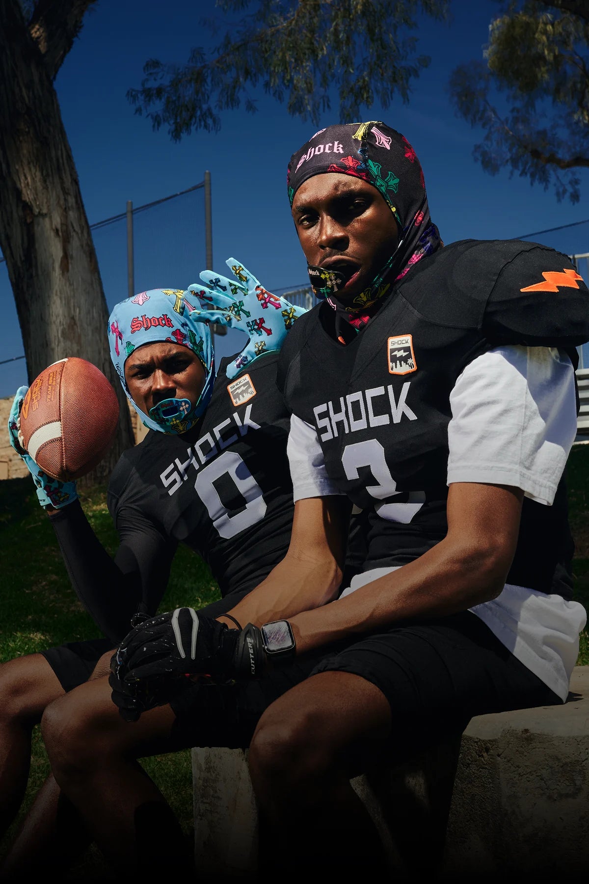 Shock Doctor Divine Drip Tackle Collection - Football Gloves, Shiesty's, Lip Guards and More