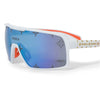 Shock Doctor Showtime Sunglasses - White Frame & Blue Lenses - Detail  View