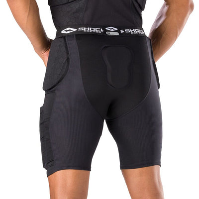 Shock Doctor Showtime 5-Pad Girdle - Black - On Model - Back View