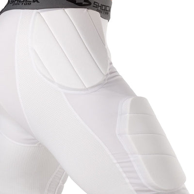 Shock Doctor Showtime 5-Pad Girdle - White - Detail Side View