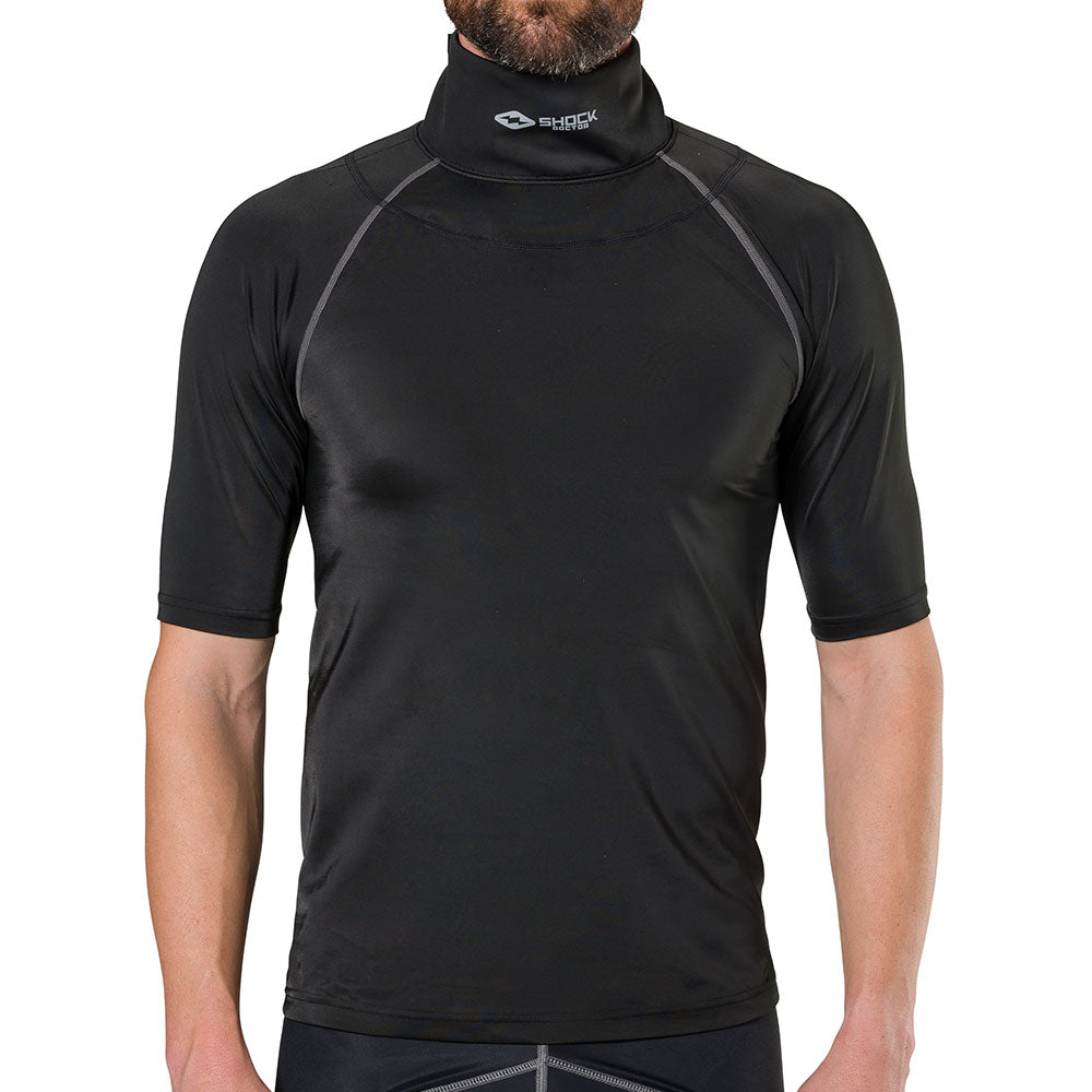 Shock Doctor Compression Hockey Short Sleeve Shirt With Neck Guard - Thumbnail 5