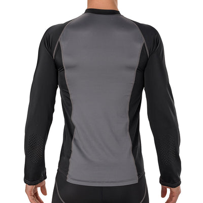 Shock Doctor Core Compression Hockey Shirt - Black - On Model - Back View