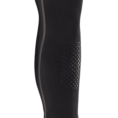 Shock Doctor Compression Hockey Pant With BioFlex Cup - Black - Detail View of Silicone Grip Pattern that helps prevent shin pad slippage