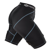 Shock Doctor Women's Compression Hockey Short with Pelvic Protector - Black - Side View