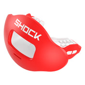 Shock Doctor Max AirFlow Football Mouthguard - Red/White - Front View