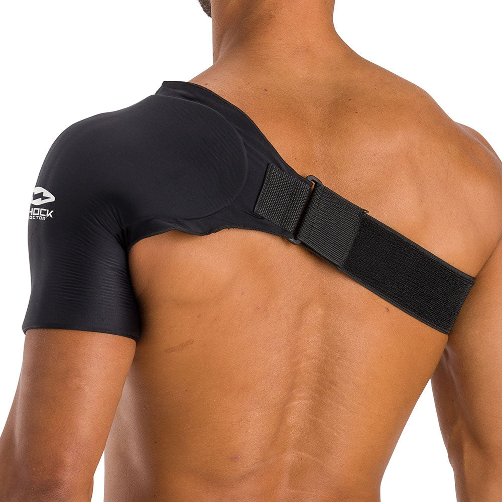 Shock Doctor Flex Ice Therapy Shoulder Compression Wrap - Back View