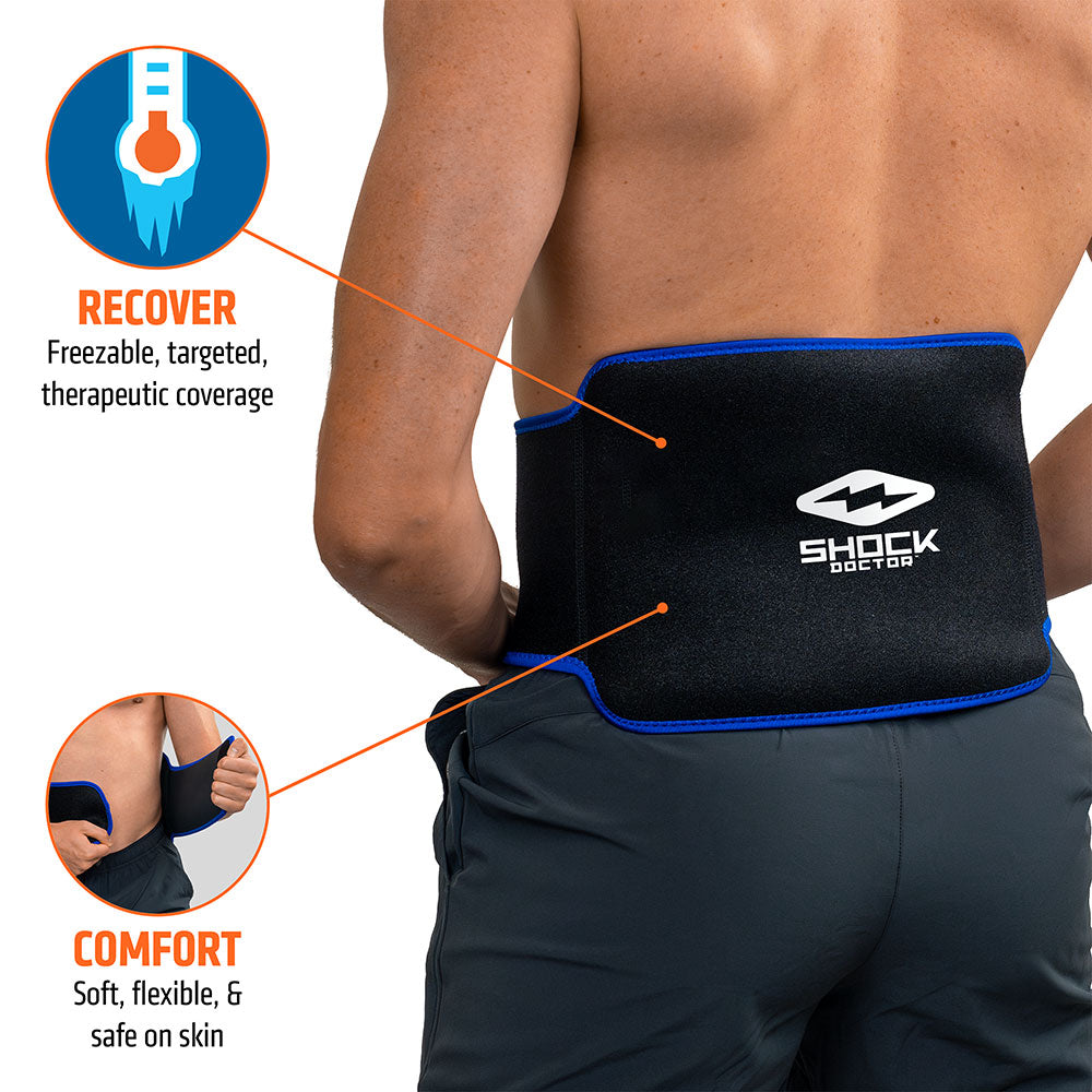 RECOVER- Freezable, targeted, therapeutic coverage;

COMFORT- Soft, flexible, & safe on skin