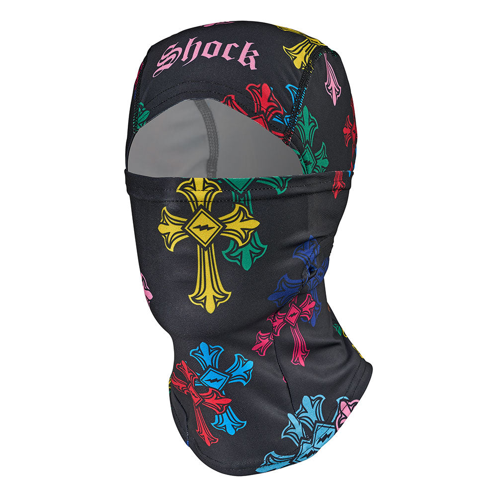 Shock Doctor Showtime Divine Drip Ski Mask  - Black Divine Drip - Front View