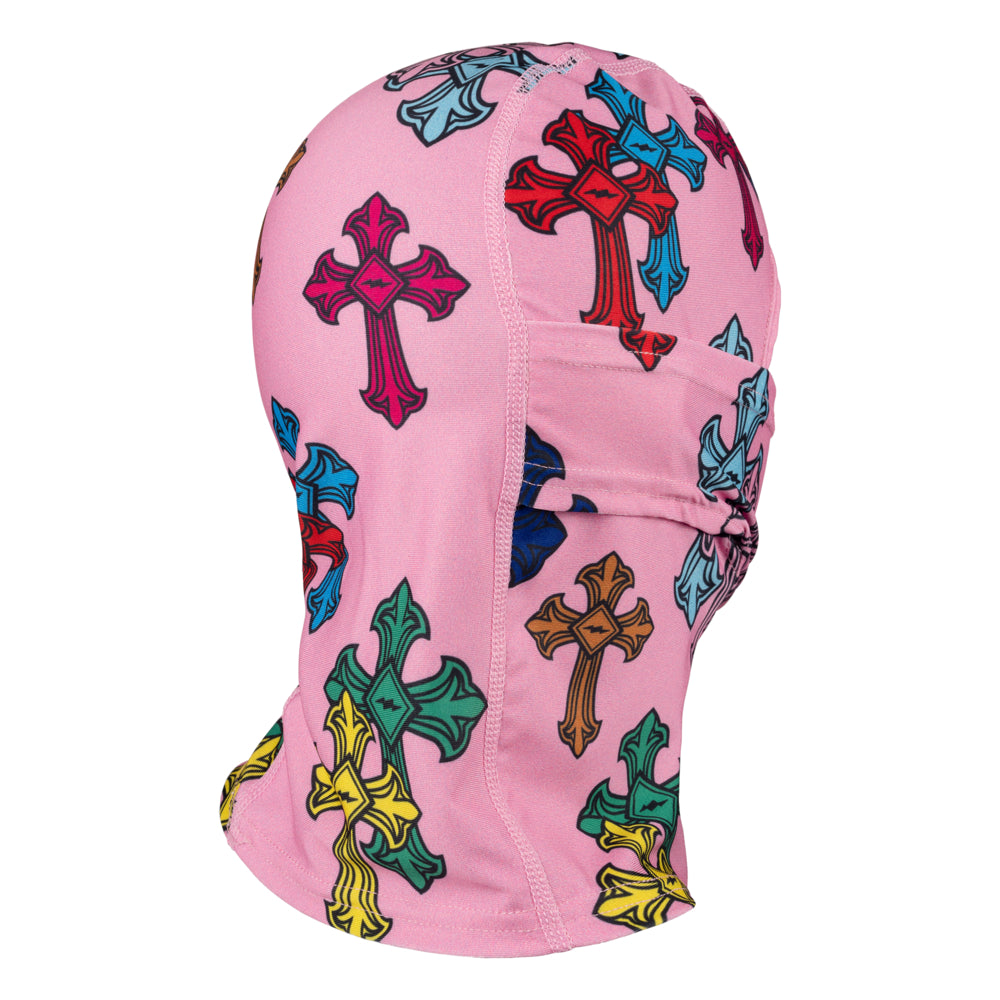 Shock Doctor Showtime Divine Drip Ski Mask - Blue Divine Drip - Back Hero View