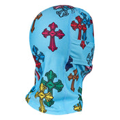 Shock Doctor Showtime Divine Drip Ski Mask - Blue Divine Drip - Back Hero View