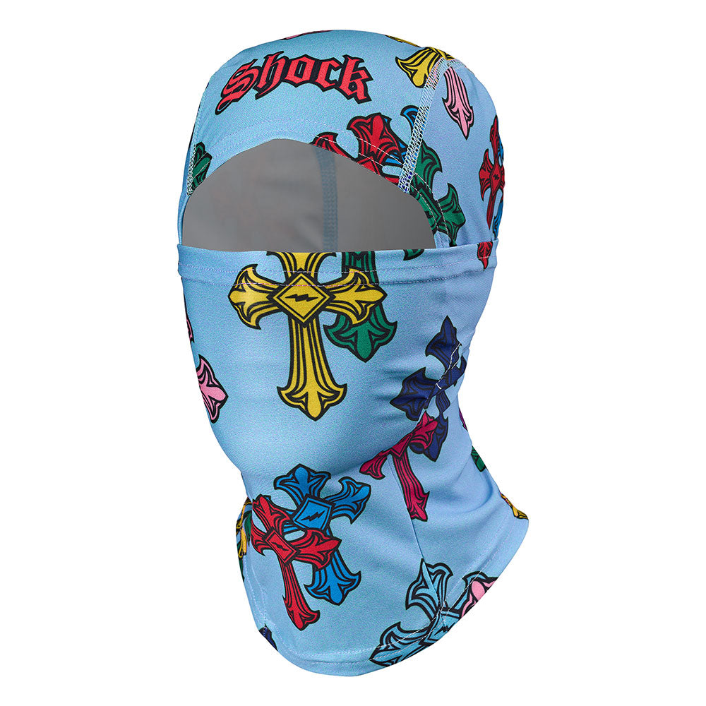 Shock Doctor Showtime Divine Drip Ski Mask - Blue Divine Drip - Front Hero View