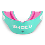 Shock Doctor Gel Max Power Mouthguard - Mint Green/Shock Pink - Front View