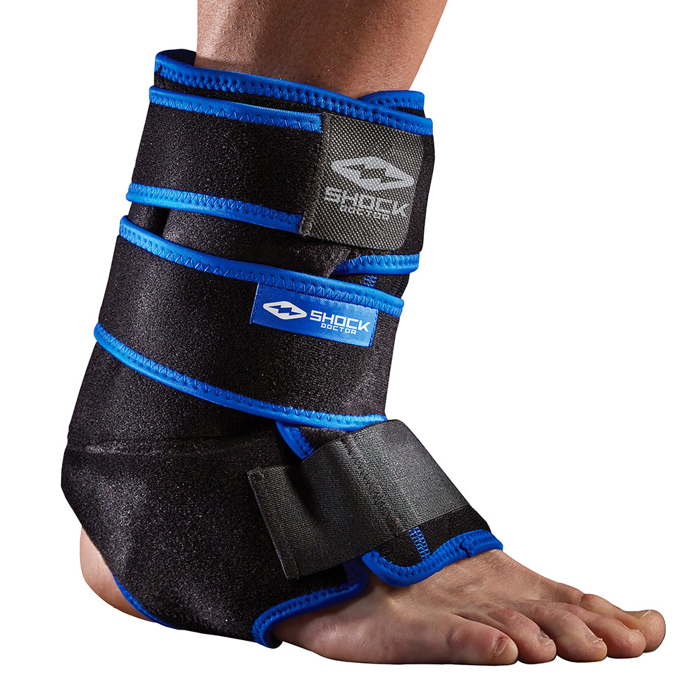 Shock Doctor Ice Recovery Compression Ankle Wrap - Front Hero View