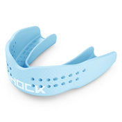 Shock Doctor Trash Talker Columbia Blue Sprinkle Drip Mouthguard - Front Angle View