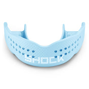 Shock Doctor Trash Talker Columbia Blue Sprinkle Drip Mouthguard - Front View