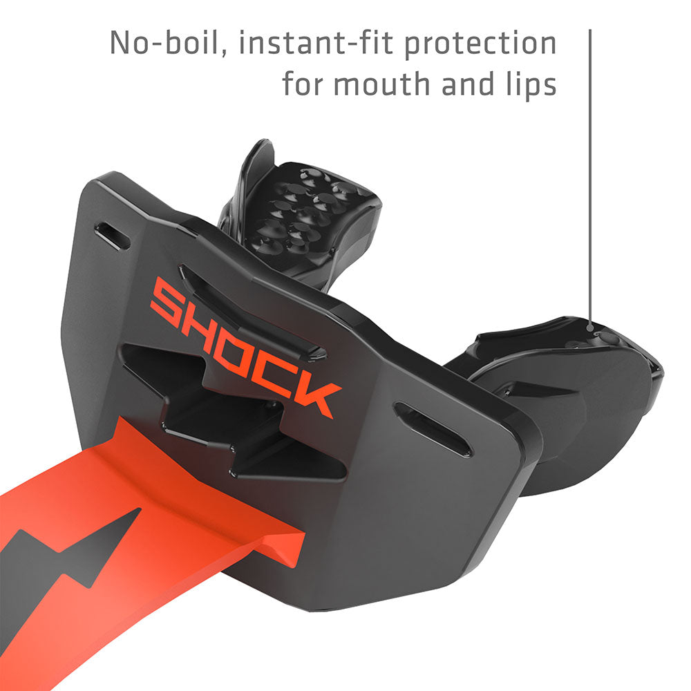 Shock Doctor Thunder Bolt Lip Guard - No-boil, instant-fit protection for mouth and lips