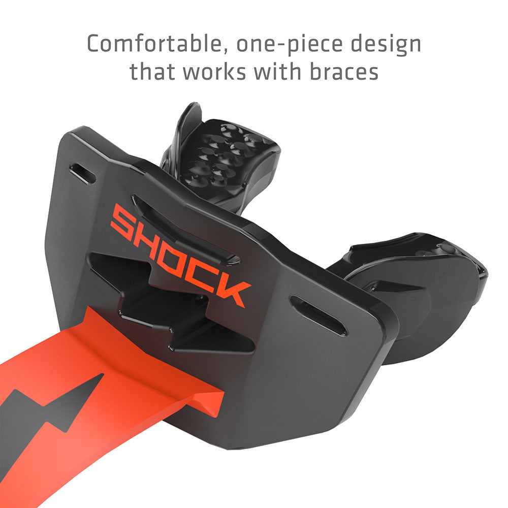 Shock Doctor Thunder Bolt Lip Guard - Comfortable, one-piece design that works with braces