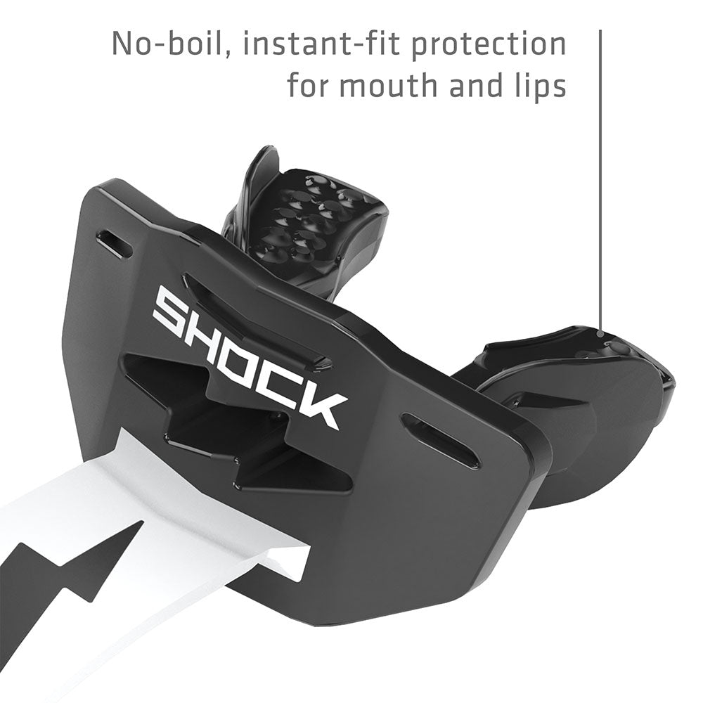 Shock Doctor Thunder Bolt Lip Guard - No-boil, instant-fit protection for mouth and lips