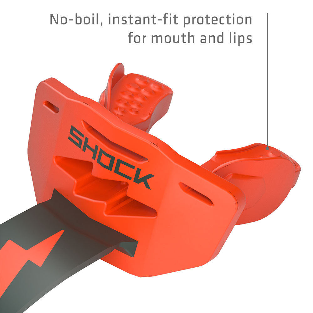 Shock Doctor Thunder Bolt Lip Guard - No-boil, instant-fit protection for mouth and lips