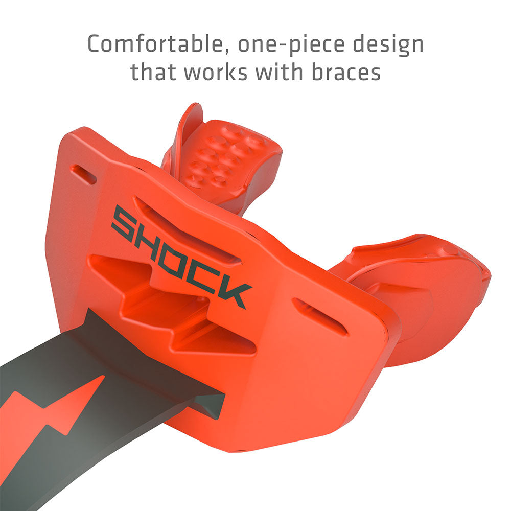Shock Doctor Thunder Bolt Lip Guard - Comfortable, one-piece design that works with braces