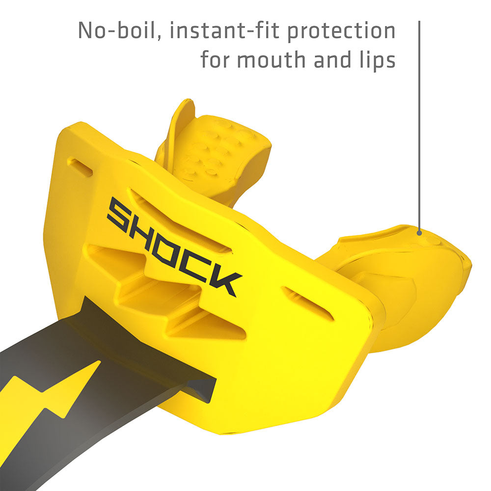 Shock Doctor Thunder Bolt Lip Guard - No-boil, instant-fit protection for mouth and lips