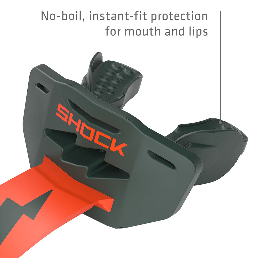 Shock Doctor Thunder Bolt Lip Guard - No-boil, instant-fit protection for mouth and lips