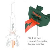 Shock Doctor Thunder Bolt Lip Guard - BOLT airflow channel for easier, deeper breaths
