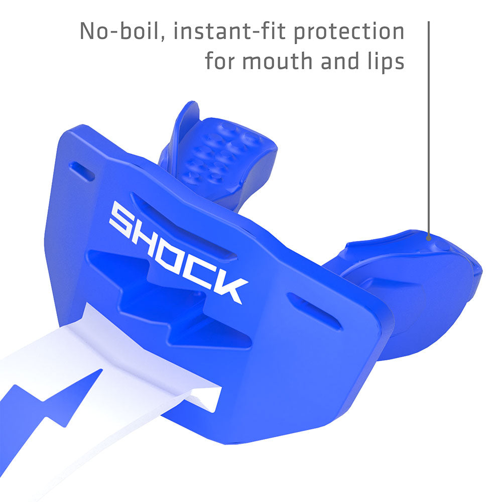 Shock Doctor Thunder Bolt Lip Guard - No-boil, instant-fit protection for mouth and lips