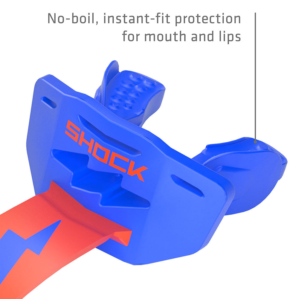 Shock Doctor Thunder Bolt Lip Guard - No-boil, instant-fit protection for mouth and lips