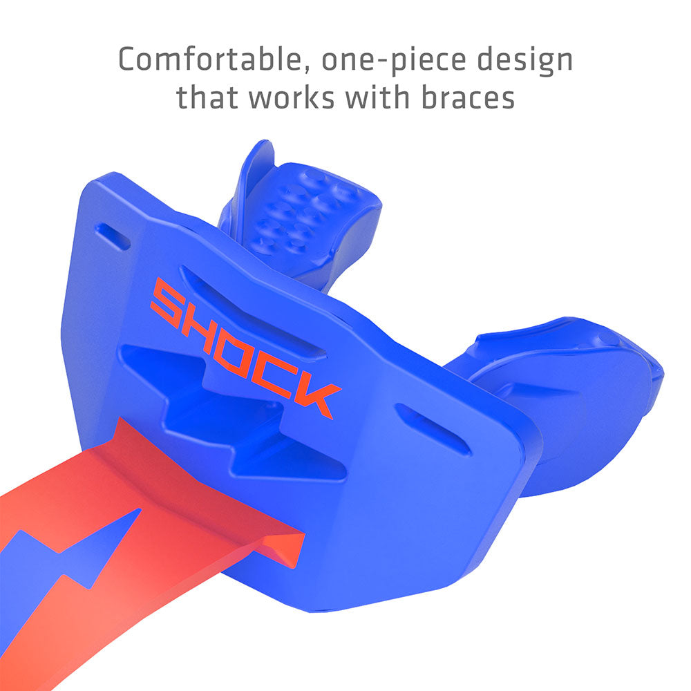 Shock Doctor Thunder Bolt Lip Guard - Comfortable, one-piece design that works with braces