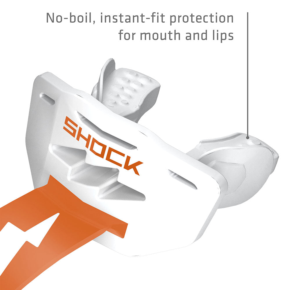 Shock Doctor Thunder Bolt Lip Guard - No-boil, instant-fit protection for mouth and lips