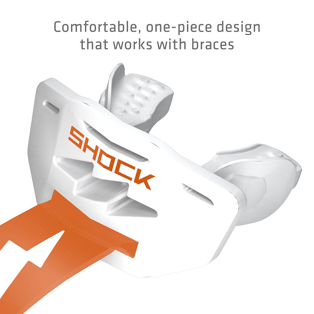 Shock Doctor Thunder Bolt Lip Guard - Comfortable, one-piece design that works with braces