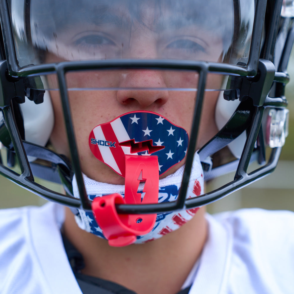chapstick on football helmet Shock Doctor Bolt Lip Guard